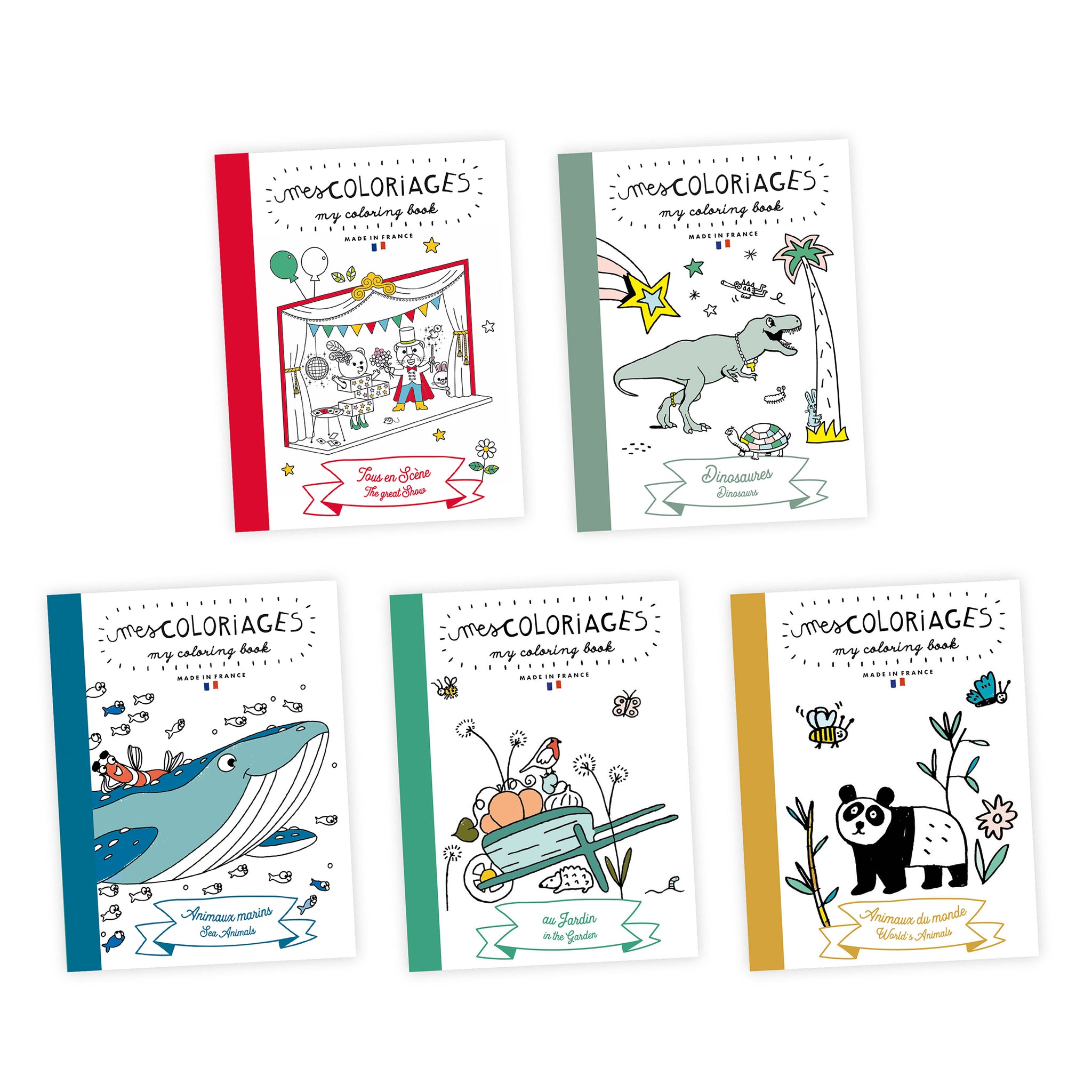 Ensemble carnet de coloriage